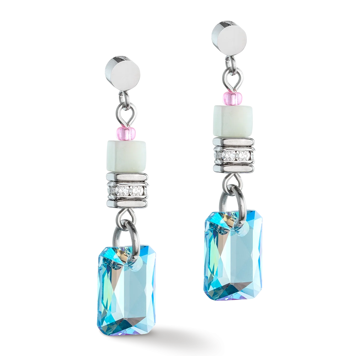 GeoCUBE® Fusion earrings Morning Dew