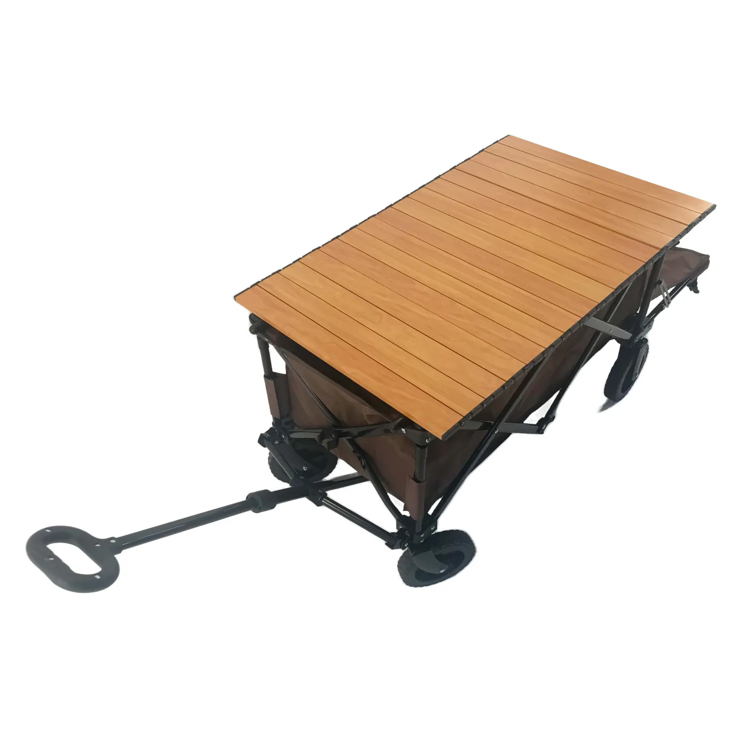Heavy Duty Collapsible Outdoor Garden Wagon for Yard & Planting Tasks