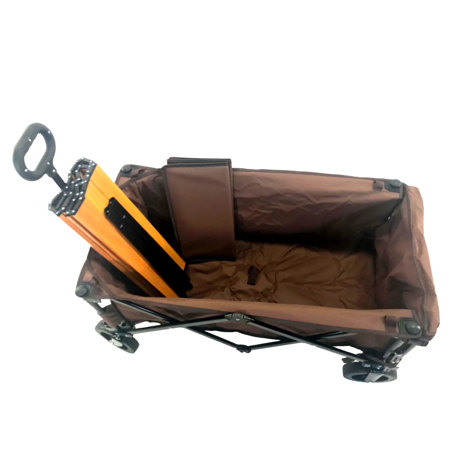 Heavy Duty Collapsible Outdoor Garden Wagon for Yard & Planting Tasks