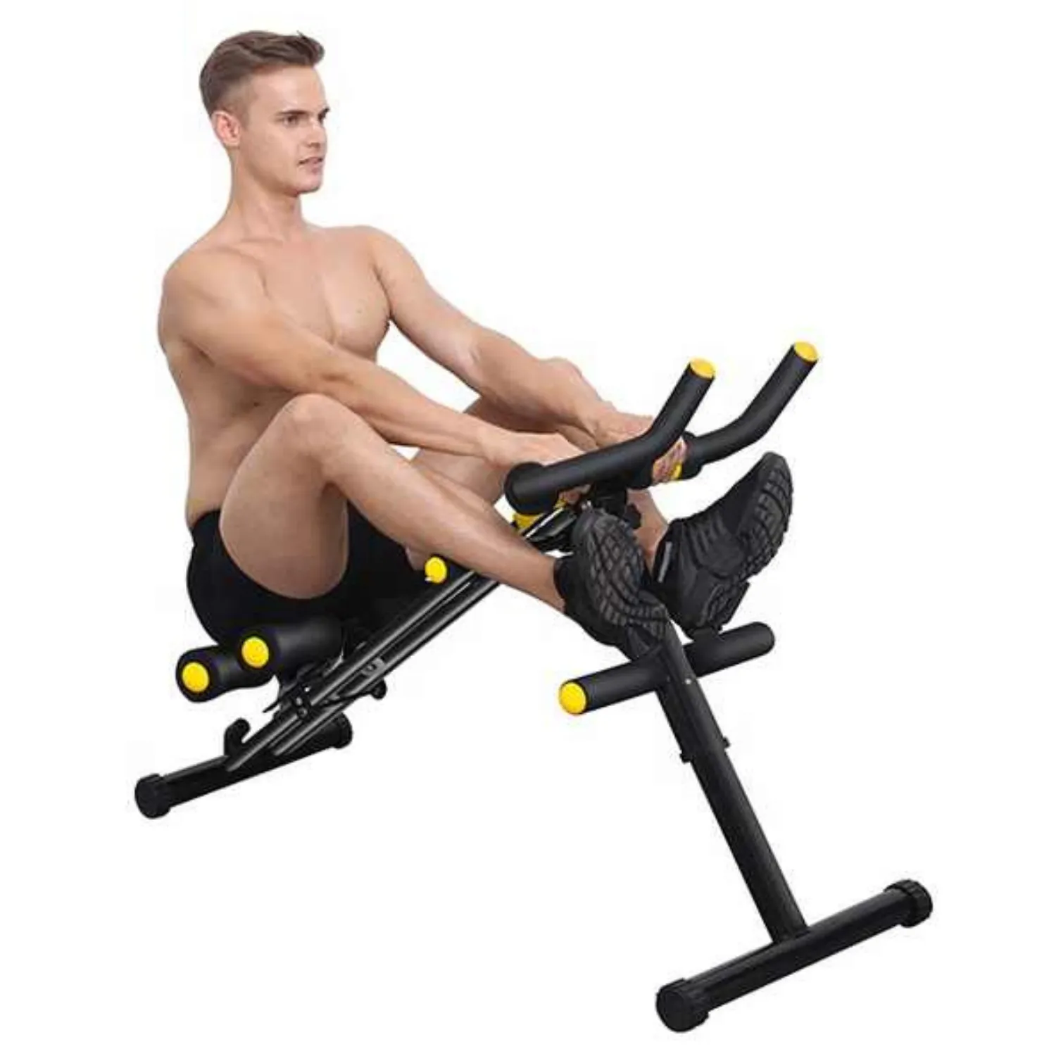 Heavy Duty Core Ab Workout Crunch Machine, Home Exercise Equipment