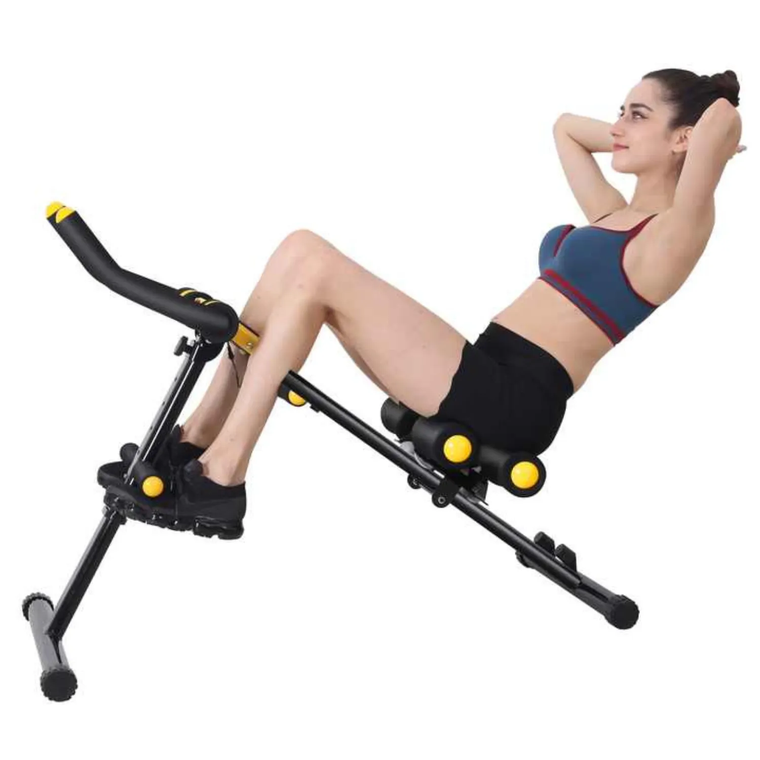 Heavy Duty Core Ab Workout Crunch Machine, Home Exercise Equipment