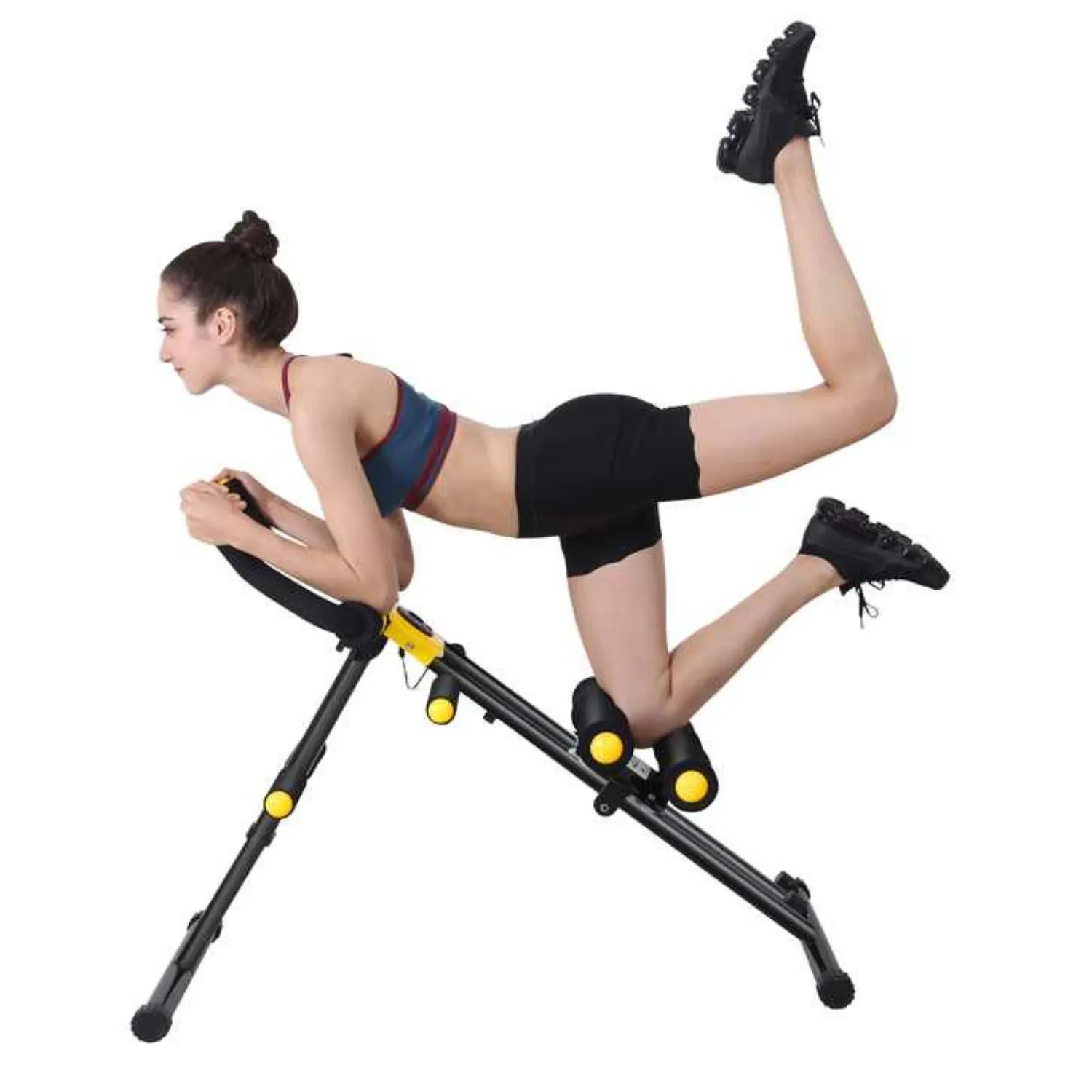 Heavy Duty Core Ab Workout Crunch Machine, Home Exercise Equipment