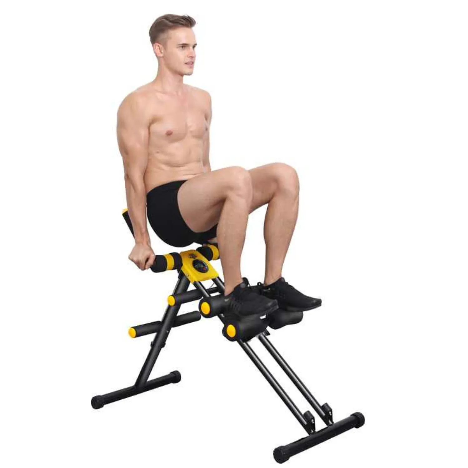 Heavy Duty Core Ab Workout Crunch Machine, Home Exercise Equipment