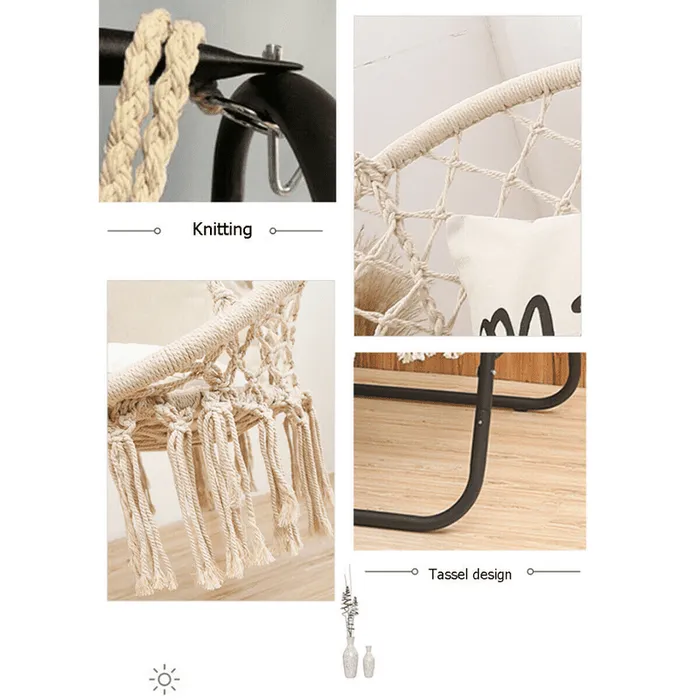 Indoor Bedroom Hanging Hammock Chair Swing Stand