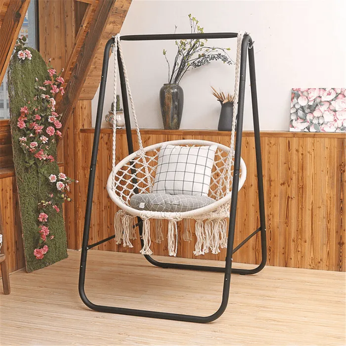 Indoor Bedroom Hanging Hammock Chair Swing Stand