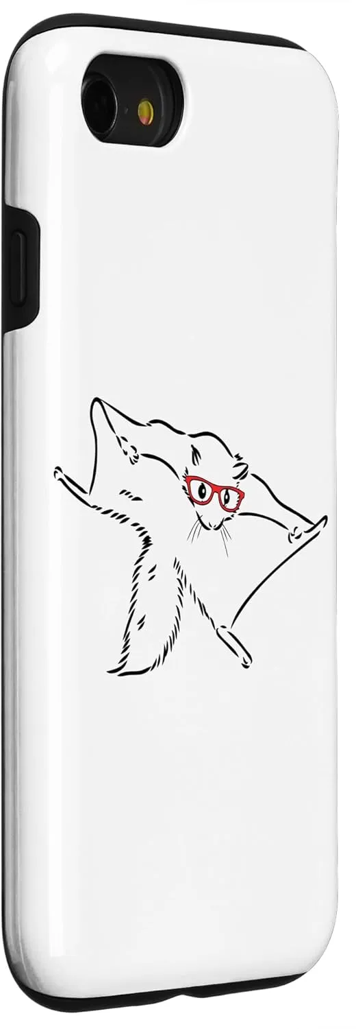 iPhone SE (2020) / 7 / 8 Cute Nerdy Glasses Sugar Glider Lover Case