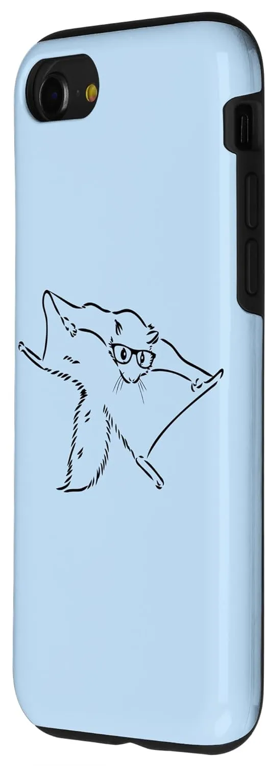 iPhone SE (2020) / 7 / 8 Cute Nerdy Glasses Sugar Glider Lover Case