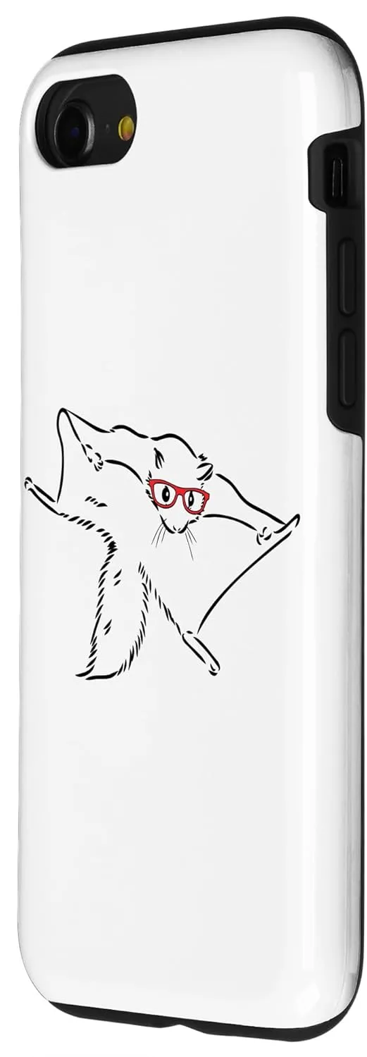 iPhone SE (2020) / 7 / 8 Cute Nerdy Glasses Sugar Glider Lover Case