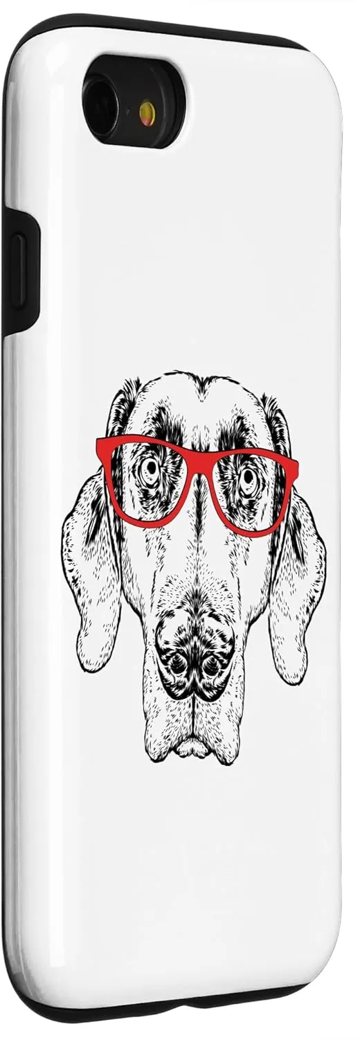iPhone SE (2020) / 7 / 8 Cute Nerdy Glasses Weimaraner Lover Case