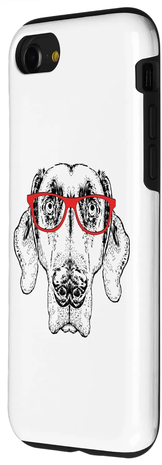 iPhone SE (2020) / 7 / 8 Cute Nerdy Glasses Weimaraner Lover Case