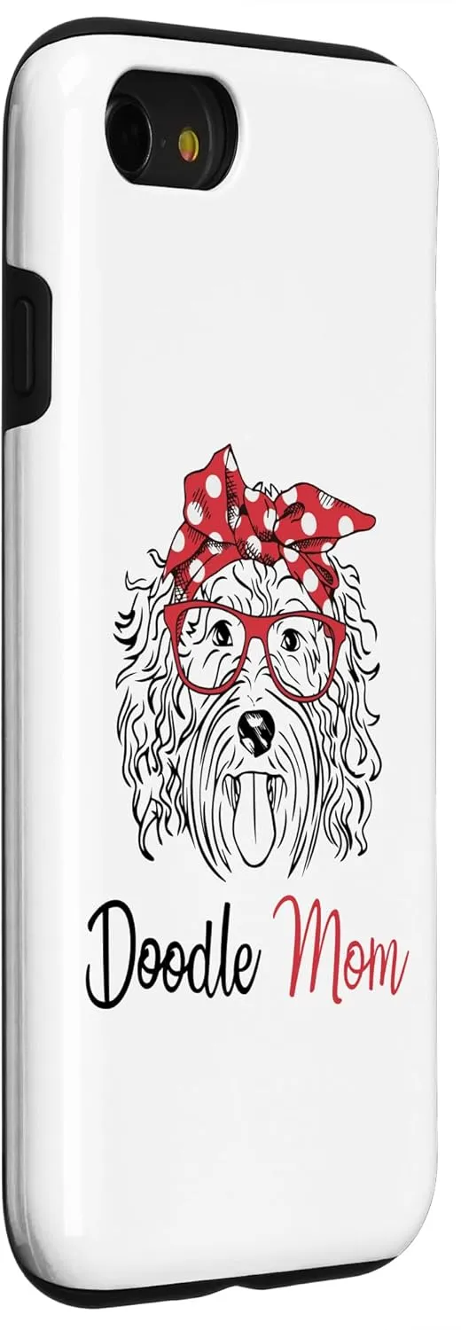 iPhone SE (2020) / 7 / 8 Funny Hipster Bandana Glasses Labradoodle Doodle Mom Case