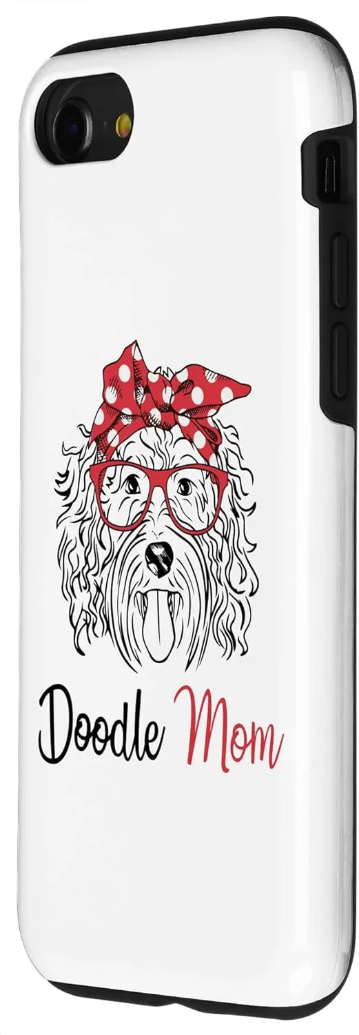 iPhone SE (2020) / 7 / 8 Funny Hipster Bandana Glasses Labradoodle Doodle Mom Case