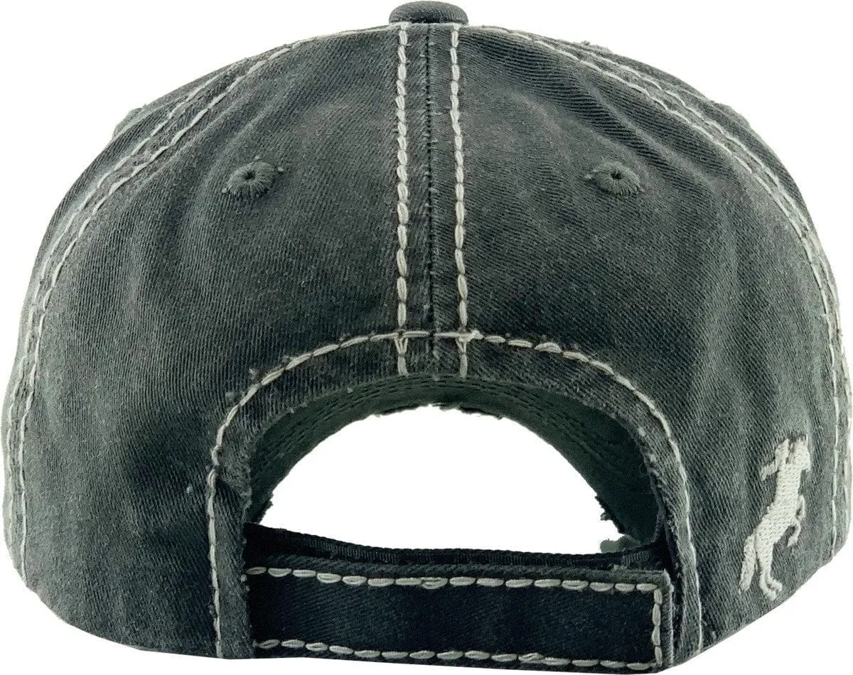 KBV1337 "Ride It Like You Stole It" Vintage Washed Baseball Cap