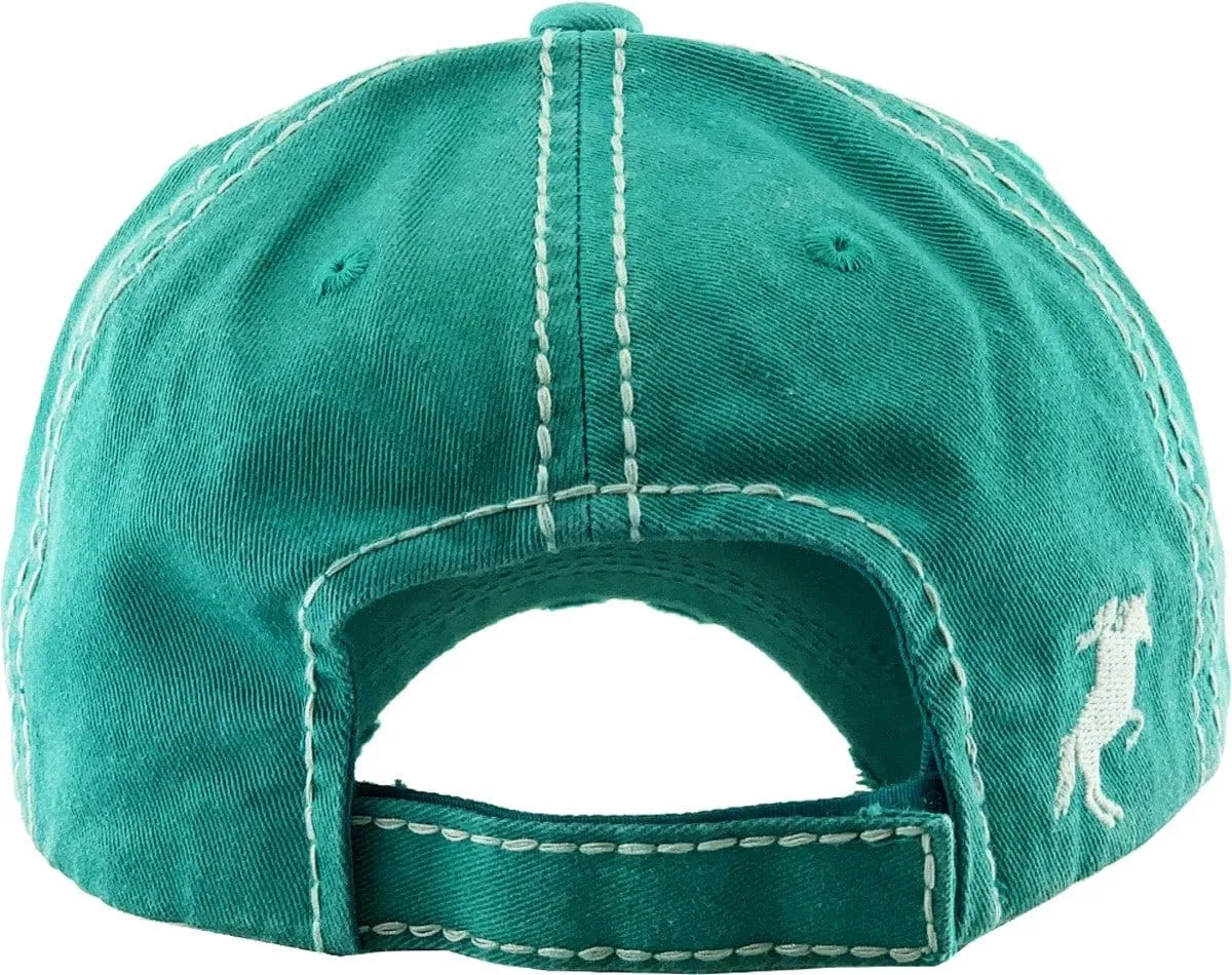 KBV1337 "Ride It Like You Stole It" Vintage Washed Baseball Cap
