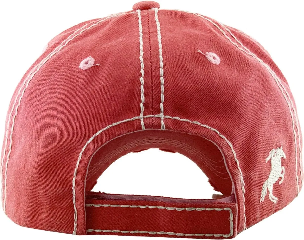 KBV1337 "Ride It Like You Stole It" Vintage Washed Baseball Cap