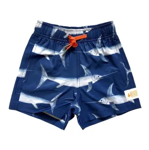 Kids Stretchy Trunks: Swordfish