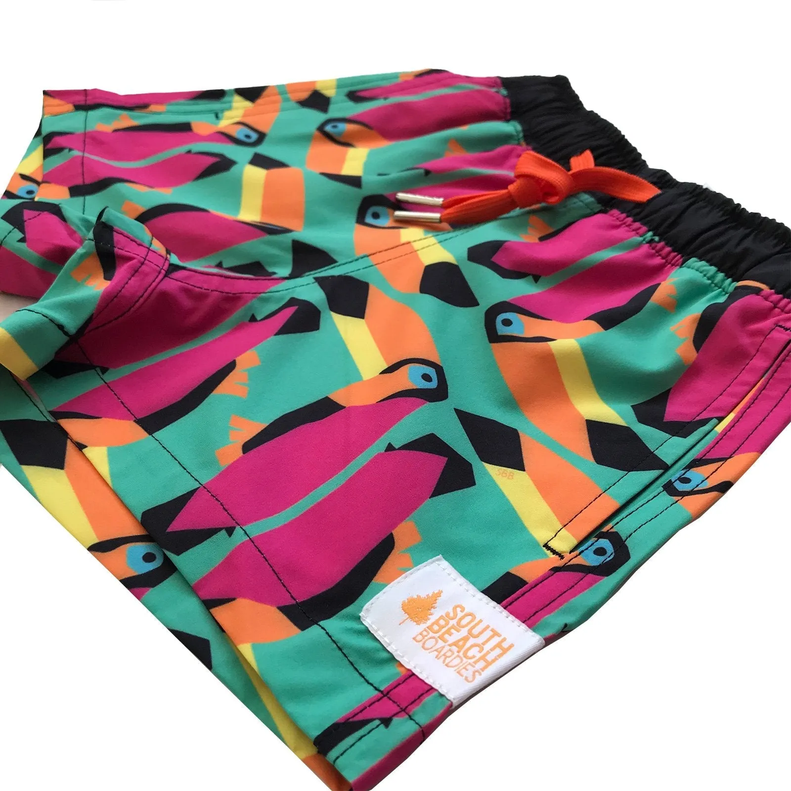 Kids Stretchy Trunks: Toucan