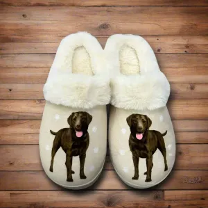 Labrador Chocolate Snuggs Slippers