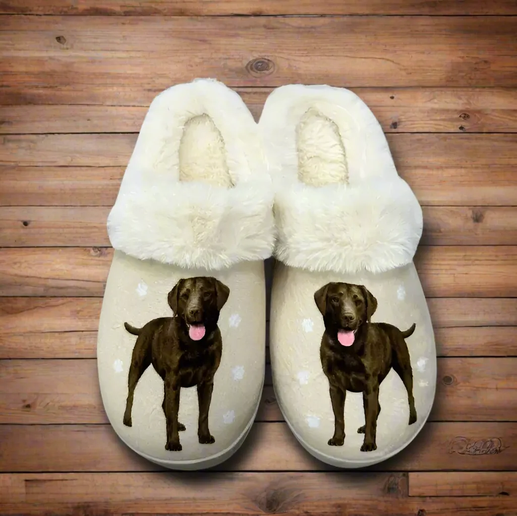 Labrador Chocolate Snuggs Slippers