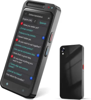 Language Translator Device, Instant Two-Way Translation Device in 138 Languages, Translator Device with 4" 1 inch Touch Screen, Support Online/Offline/AI/Voice/Photo Translation,for Travel, Business