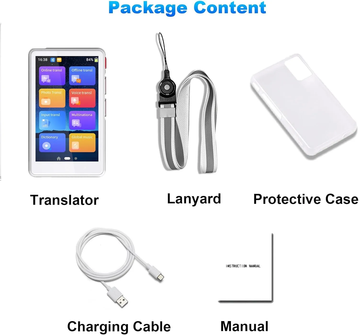 Language Translator Device No WiFi Needed, Two-Way AI Voice Translator for All Languages, 139  Language Online Translation, Newest 4" HD Offline/Photo Translation for Travel/Business/Study
