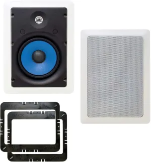 Legrand MS3651 3000 Series 6.5" in-Wall Speakers 1 Pair 2 Speakers Total with in Wall Mounting Brackets
