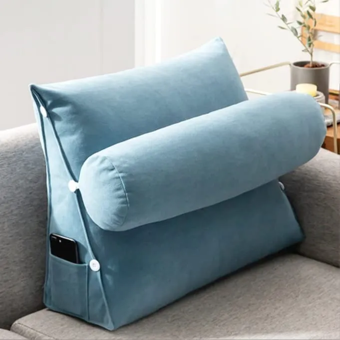 Luxury Adjustable Back Wedge Bed Pillow for Back Pain Relief and Comfort