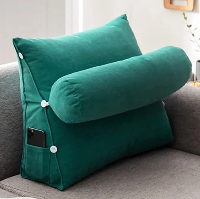 Luxury Adjustable Back Wedge Bed Pillow for Back Pain Relief and Comfort