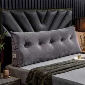 Luxury Triangular Wedge Pillow Bolster Bed Headboard for Relaxation