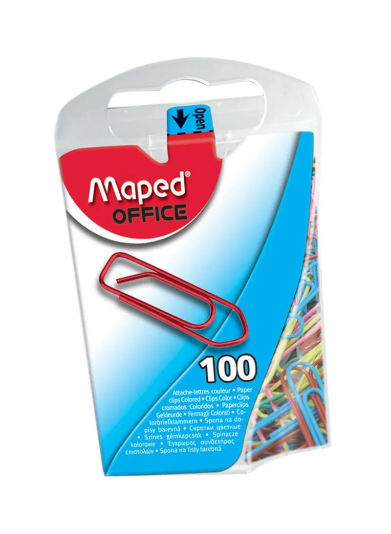 Maped D.Box 25mm Paper Clips Color 100