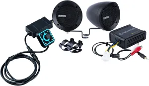 Memphis Audio MXABMB2BT Two Handlebar Speakers w/Bluetooth BLK
