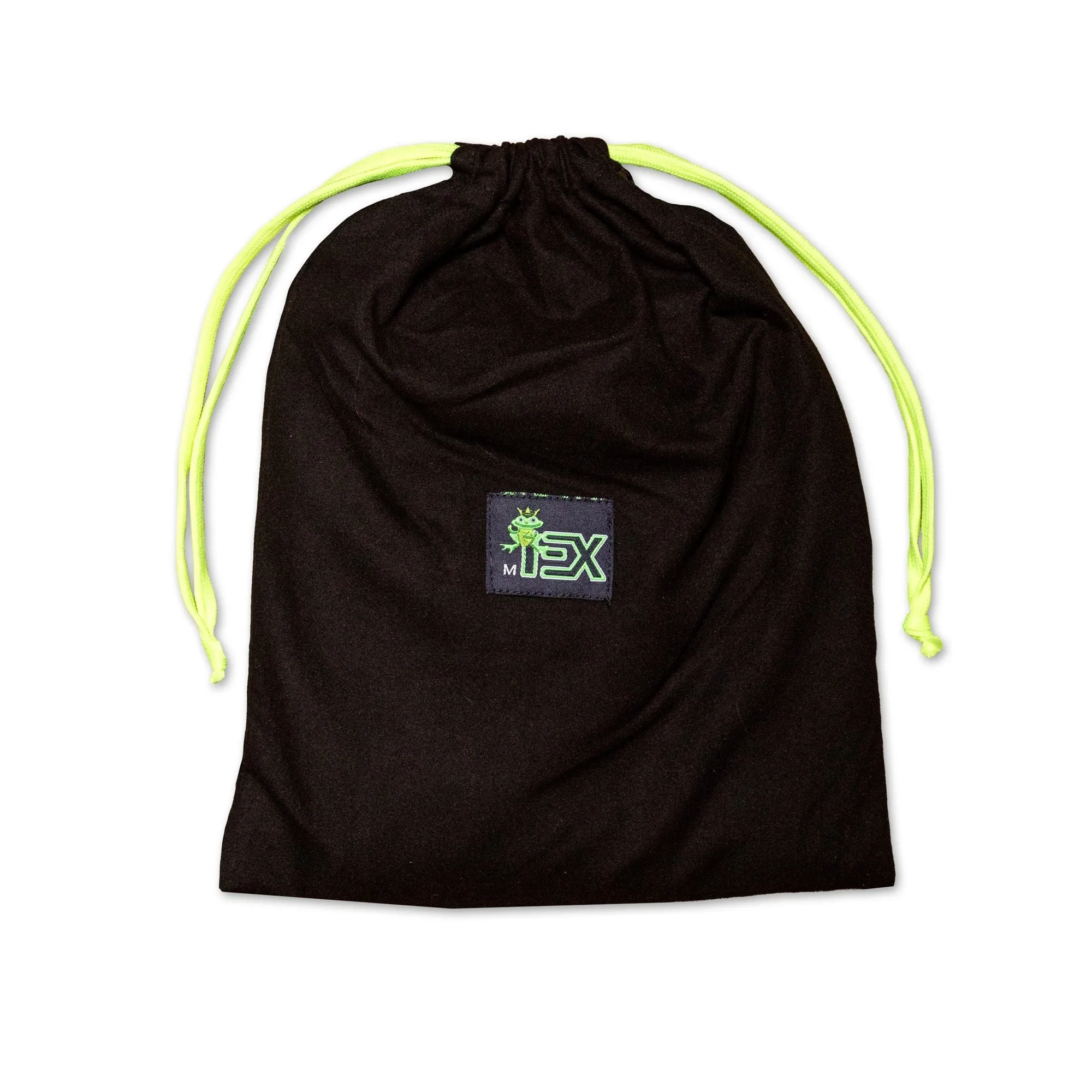 Men's Black Swim Trunks With Neon Yellow Trim