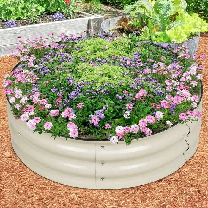 Metal Raised Garden Flower Vegetable Boxes Bed