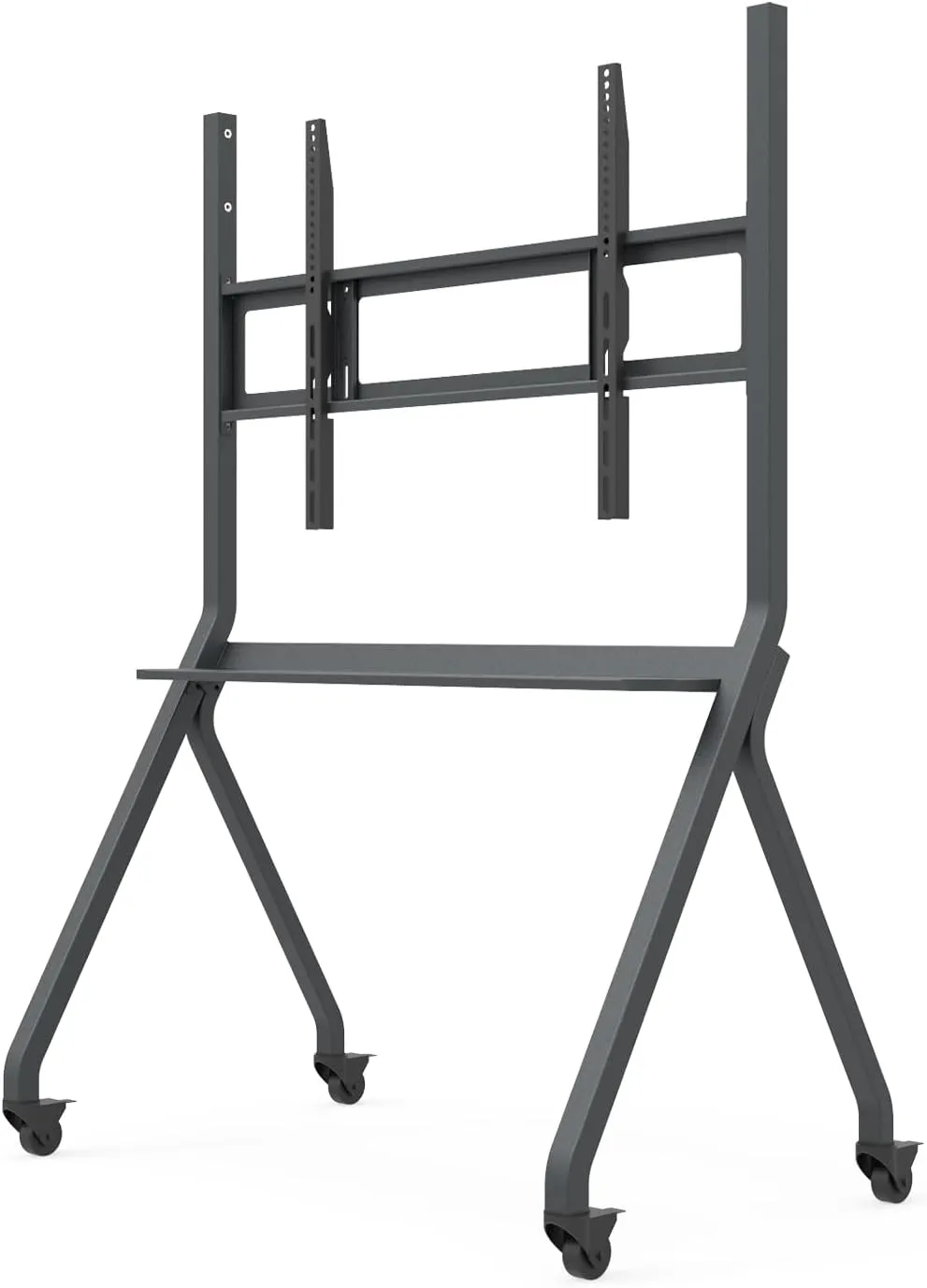 Mobile Smart Board Portable Stand and Rolling Floor TV Cart for 65-86 Inch Interactive Whiteboards or TV, Lockable Wheels, for Home Office School Classroom
