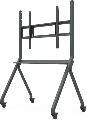Mobile Smart Board Portable Stand and Rolling Floor TV Cart for 65-86 Inch Interactive Whiteboards or TV, Lockable Wheels, for Home Office School Classroom