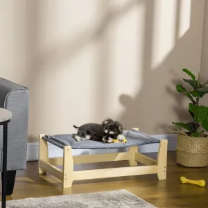Modern Indoor Wooden Pet Dog / Cat Platform Elevated Cot Bed