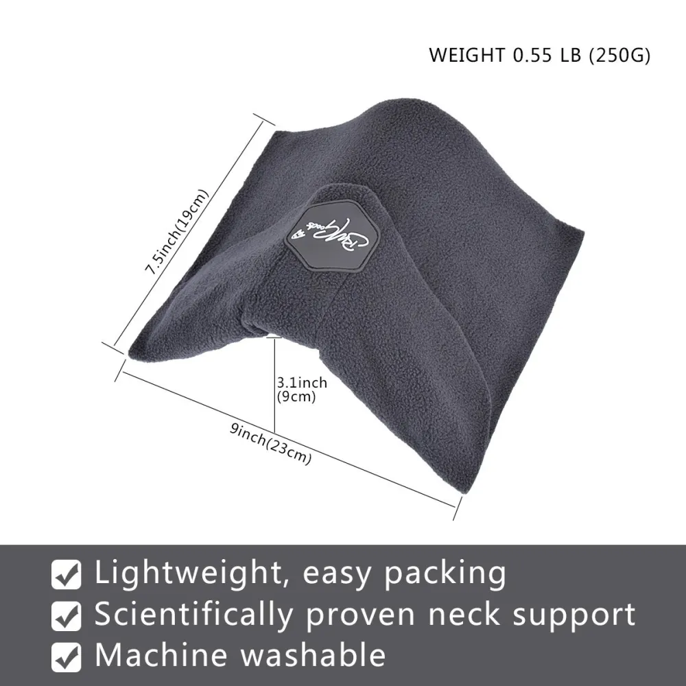 Modern Travel Pillow - Grey