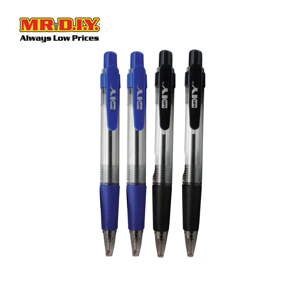 (MR.DIY) Ball Pen 0.7mm (4 pcs)