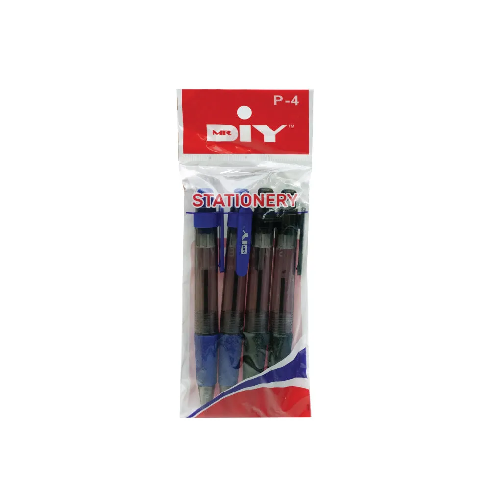 (MR.DIY) Ball Pen 0.7mm (4 pcs)