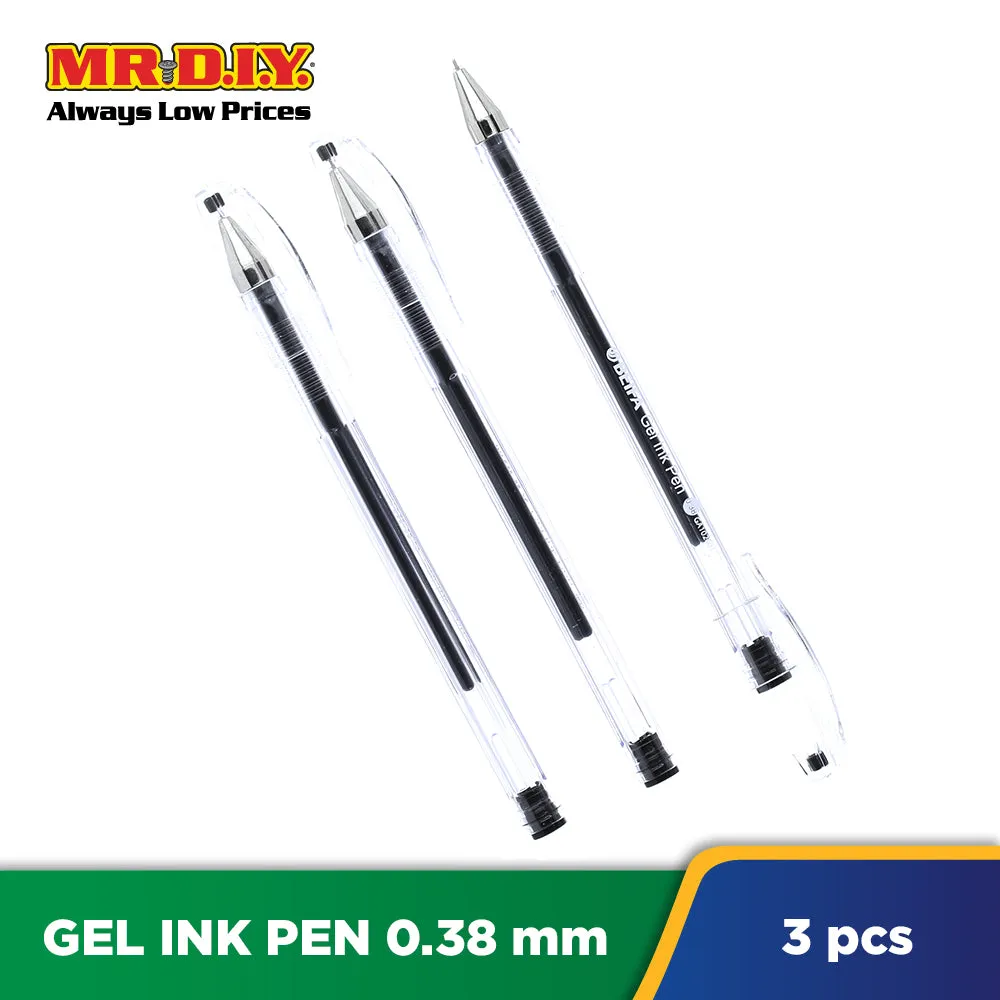 (MR.DIY) Beifa Gel Ink Pen 0.38mm (3Pcs)