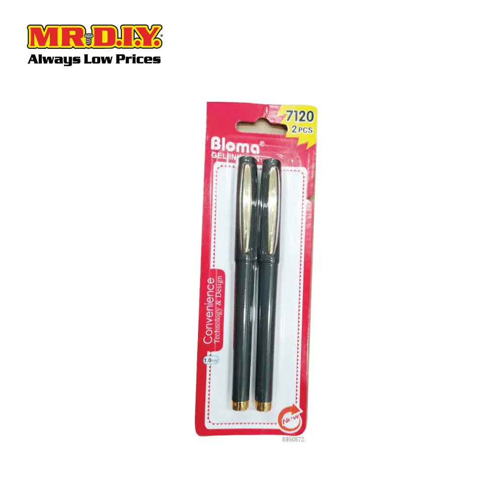 (MR.DIY) Bloma Gel Pen 1.0mm (2 pcs)