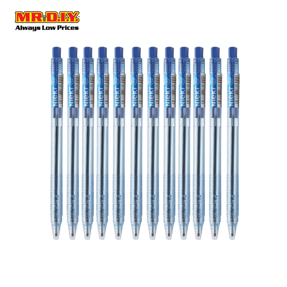 (MR.DIY) Blue Ball Pen 0.7mm (12 pieces)