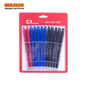 (MR.DIY) Cheng Rong Gel Ink Pen in 3 Colors (12 pcs)