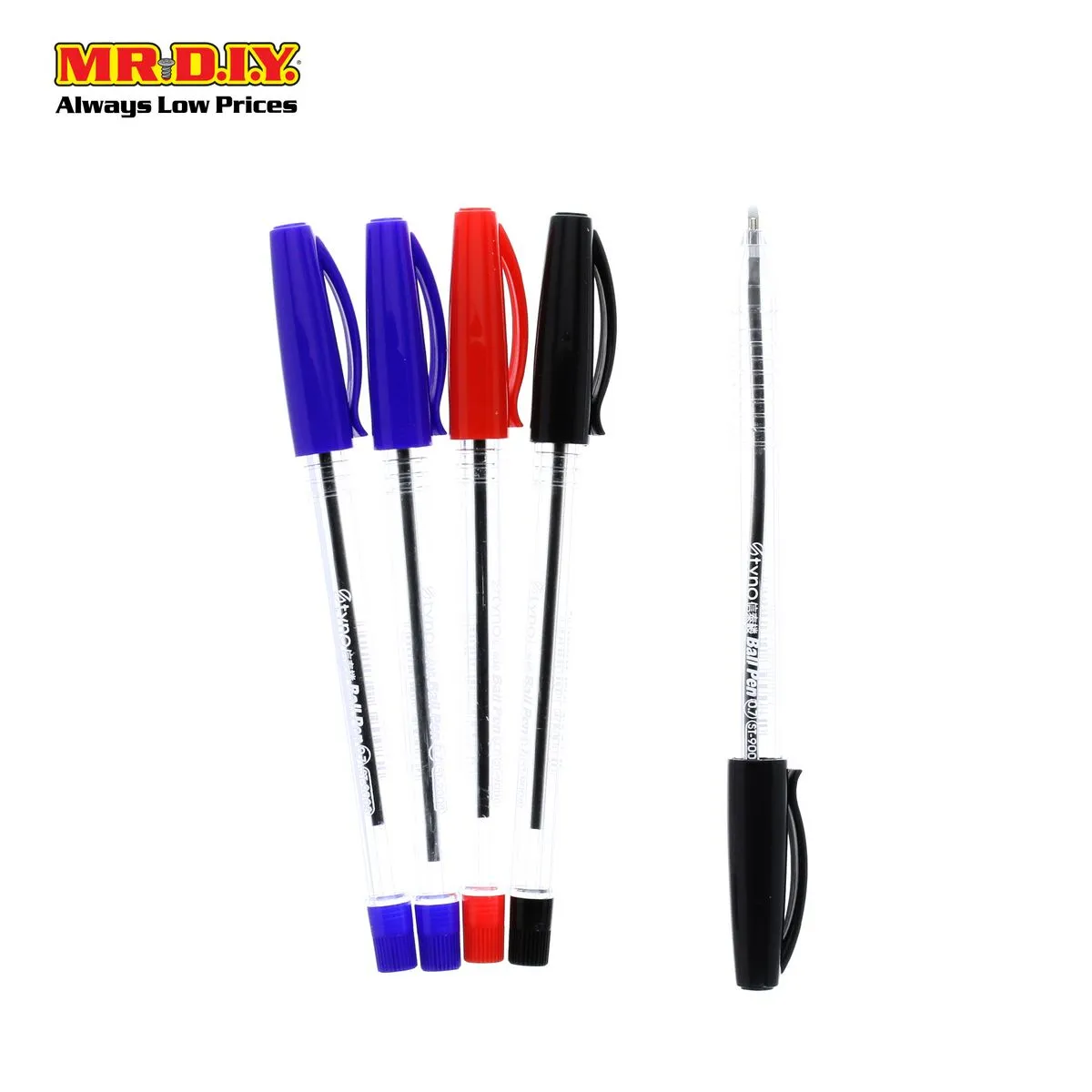 (MR.DIY) Neiki Ball Pen 0.7mm 3 Color (5 pcs)