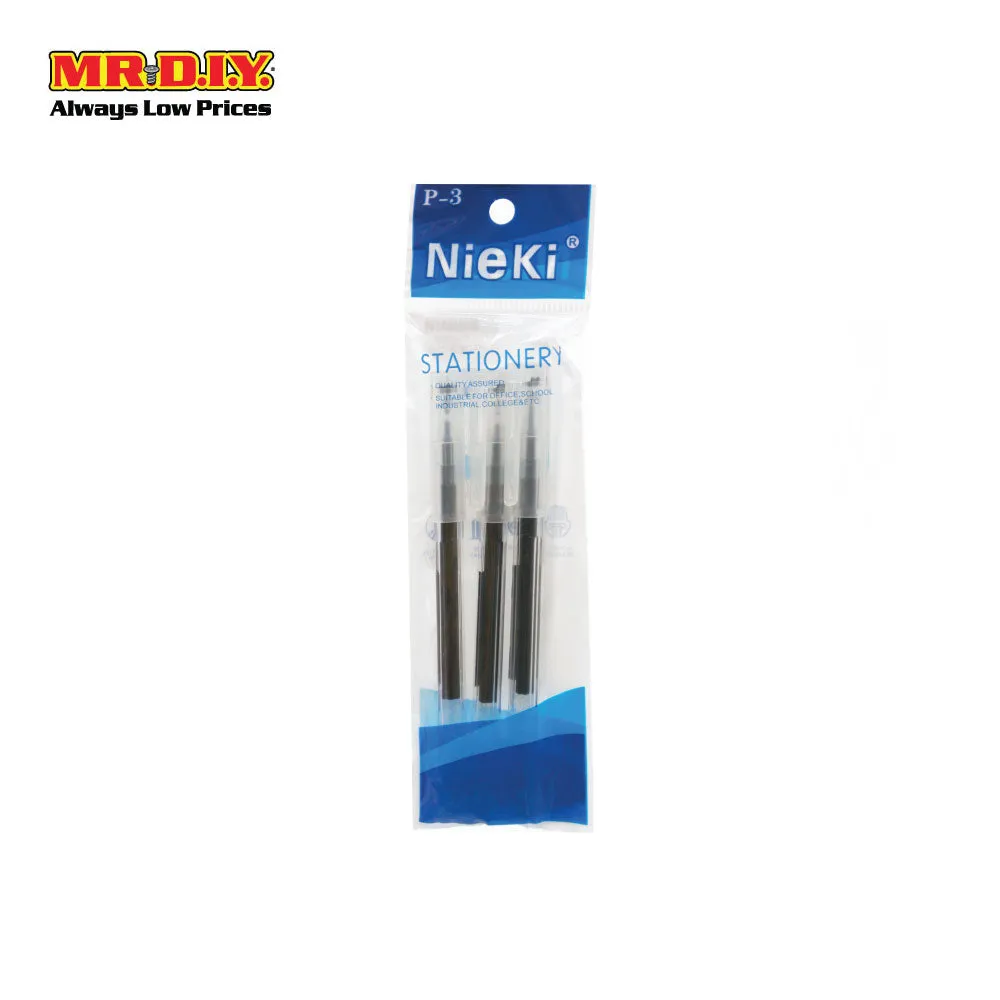 (MR.DIY) Nieki Gel Pen Black G-870 (3pcs)