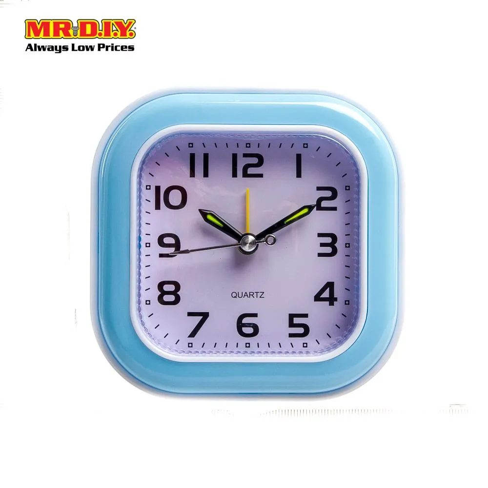(MR.DIY) Quartz Square Alarm Clock (10x10cm)