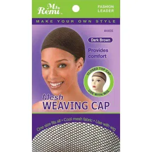 Ms. Remi Mesh Weaving Cap Dark Brown
