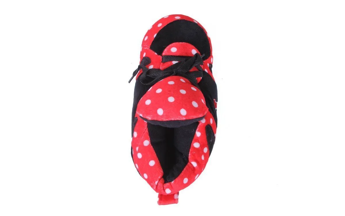 Nebraska Cornhuskers Comfy Feet Polka Dot Slippers