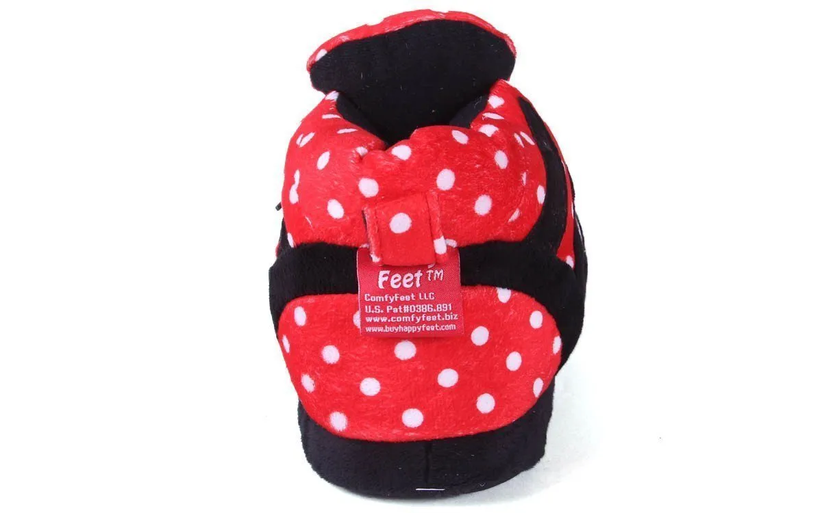 Nebraska Cornhuskers Comfy Feet Polka Dot Slippers