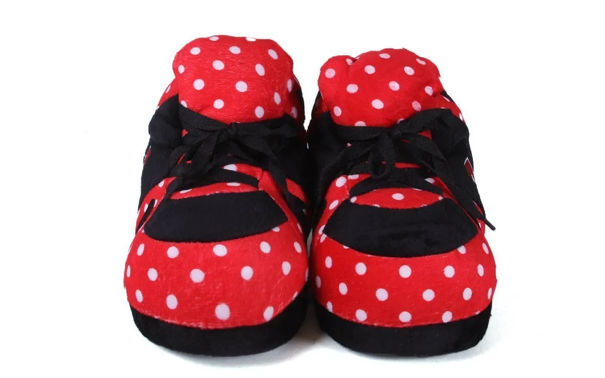 Nebraska Cornhuskers Comfy Feet Polka Dot Slippers